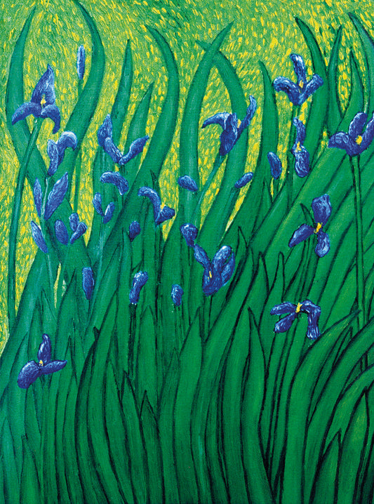 Irises by the Pond